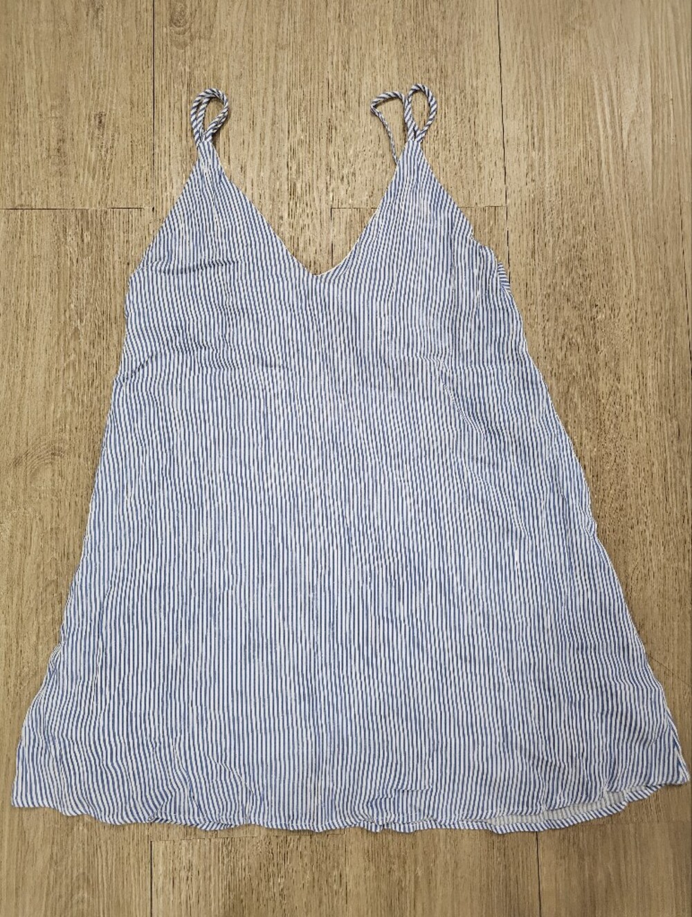 Lulus Blue & White Striped Tie-Back Mini Dress Size M New Without Tags